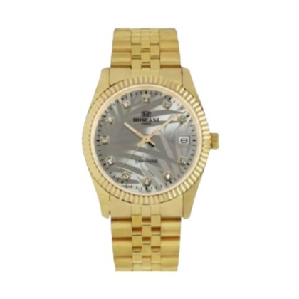 ROSCANI ROSW497596 35MM 3ATM GOLD STAINLESS STEEL STRAP ANALOG MEN WATCH